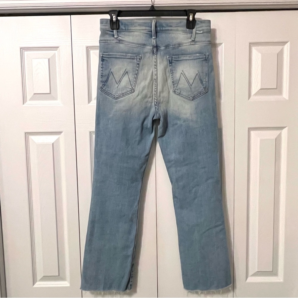 Mother The Hustler Ankle Fray Jeans Raw Hem NWT in Au Revoir size 31 - Picture 4 of 15